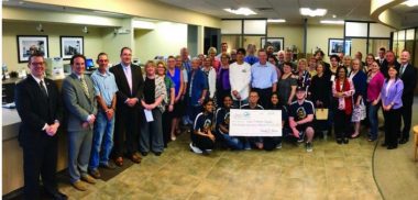 Bank of Greene County representatives present local non-profit organizations with donations from the Bank's Charitable Foundation at the Greenport branch.